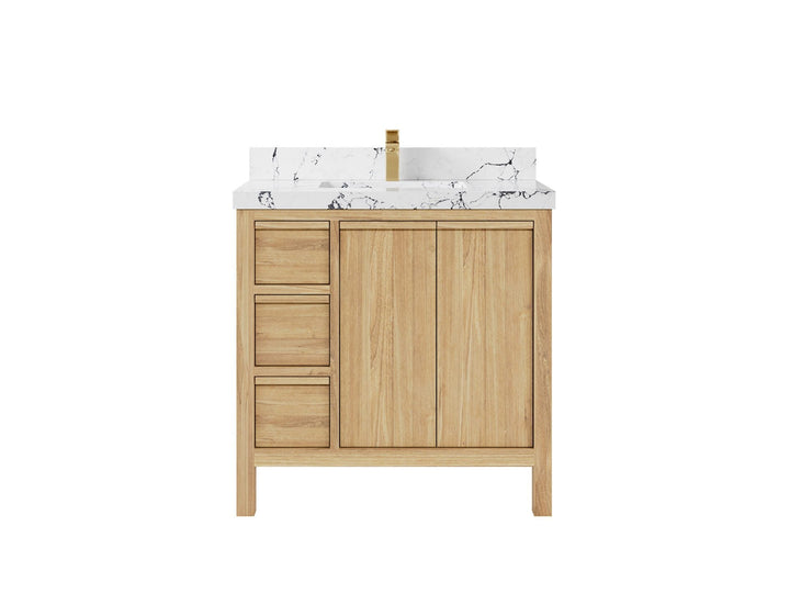 Elizabeth Teak Wood 36" W x 22" D Center Sink Vanity for Timeless Bathrooms - photo 22