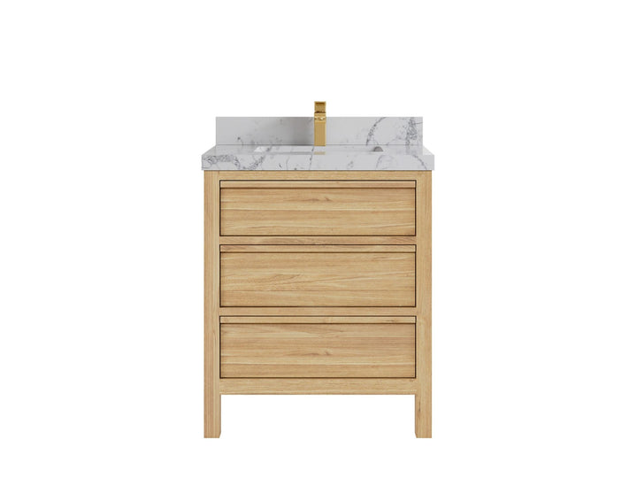 Elizabeth Teak Wood 30 in. W x 22 in. D Single Sink Bathroom Vanity - photo 24