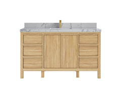 Elizabeth Teak Wood 60 in. W x 22 in. D Single Sink Bathroom Vanity - photo 24