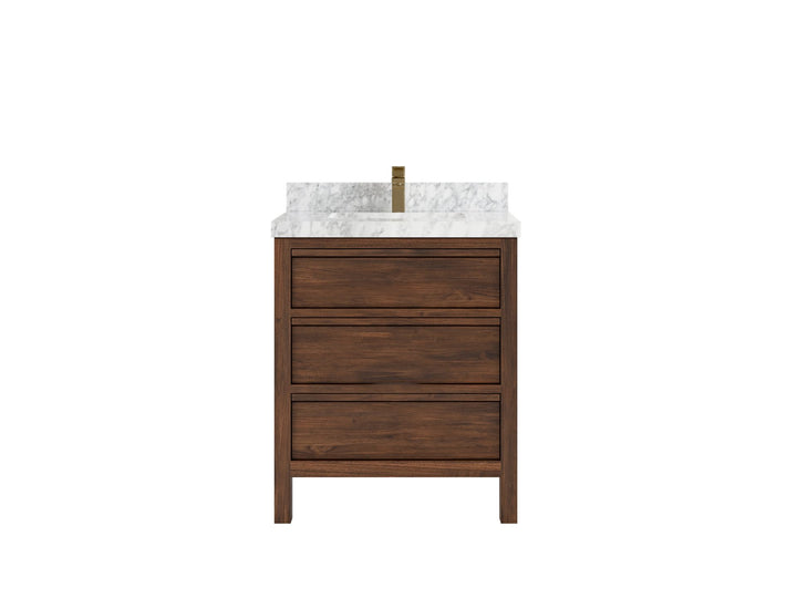 Elizabeth Teak Wood 30 in. W x 22 in. D Single Sink Bathroom Vanity - photo 13