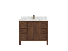 Elizabeth Teak Wood 42 in. W x 22 in. D Single Sink Bathroom Vanity - photo 13