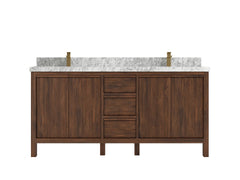 Elizabeth Teak Wood 72 in. W x 22 in. D Double Sink Bathroom Vanity - photo 13