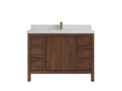 Elizabeth Teak Wood 48 in. W x 22 in. D Single Sink Bathroom Vanity - photo 14