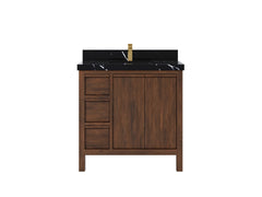 Elizabeth Teak Wood 36 in. W x 22 in. D Center Sink Bathroom Vanity - photo 6