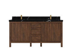 Elizabeth Teak Wood 72 in. W x 22 in. D Double Sink Bathroom Vanity - photo 7
