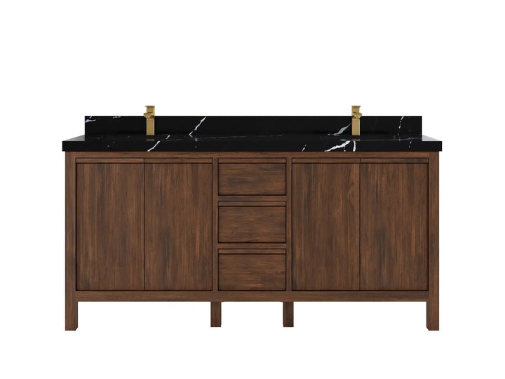 Elizabeth Teak Wood 72 in. W x 22 in. D Double Sink Bathroom Vanity - photo 7