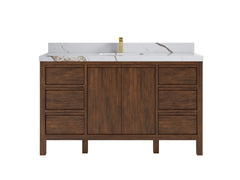 Elizabeth Teak Wood 60 in. W x 22 in. D Single Sink Bathroom Vanity - photo 10