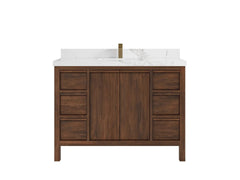 Elizabeth Teak Wood 48 in. W x 22 in. D Single Sink Bathroom Vanity - photo 10
