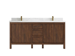 Elizabeth Teak Wood 72 in. W x 22 in. D Double Sink Bathroom Vanity - photo 10