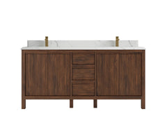 Elizabeth Teak Wood 72 in. W x 22 in. D Double Sink Bathroom Vanity - photo 15