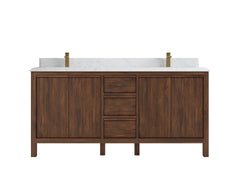 Elizabeth Teak Wood 72 in. W x 22 in. D Double Sink Bathroom Vanity - photo 16