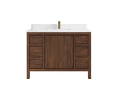 Elizabeth Teak Wood 48 in. W x 22 in. D Single Sink Bathroom Vanity - photo 17