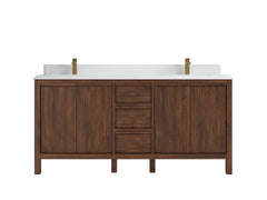 Elizabeth Teak Wood 72 in. W x 22 in. D Double Sink Bathroom Vanity - photo 17