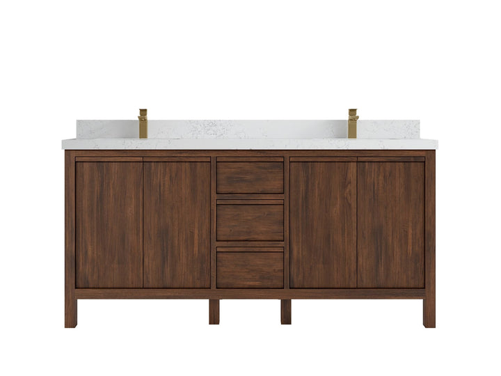 Elizabeth Teak Wood 72 in. W x 22 in. D Double Sink Bathroom Vanity - photo 18