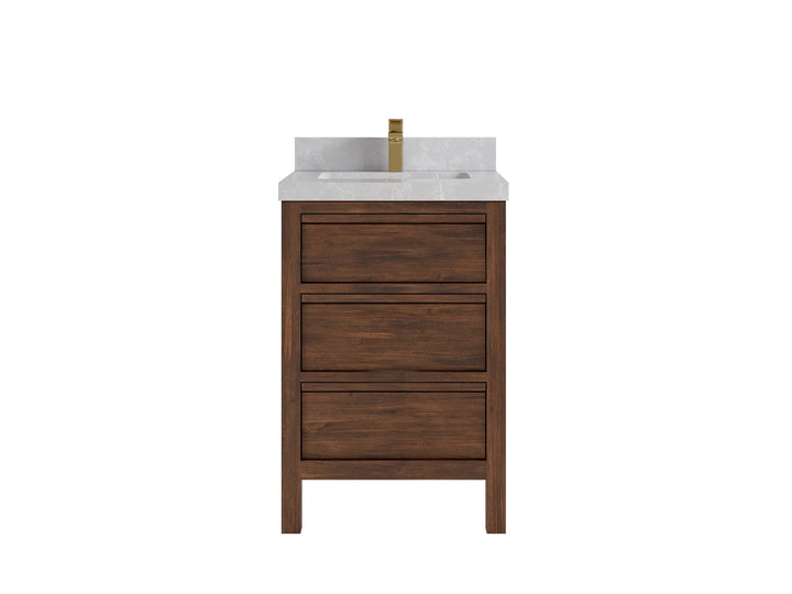 Elizabeth Teak Wood 24 in. W x 22 in. D Single Sink Bathroom Vanity - photo 19