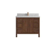 Elizabeth Teak Wood 42 in. W x 22 in. D Single Sink Bathroom Vanity - photo 19