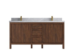 Elizabeth Teak Wood 72 in. W x 22 in. D Double Sink Bathroom Vanity - photo 19