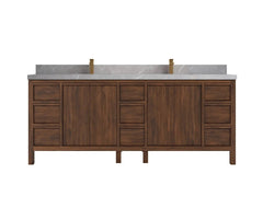 Elizabeth Teak Wood 84 in. W x 22 in. D Double Sink Bathroom Vanity - photo 19