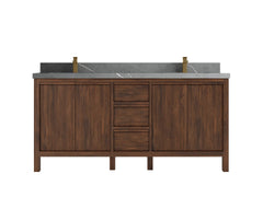 Elizabeth Teak Wood 72 in. W x 22 in. D Double Sink Bathroom Vanity - photo 20
