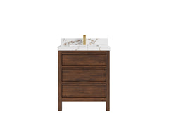Elizabeth Teak Wood 30 in. W x 22 in. D Single Sink Bathroom Vanity - photo 21
