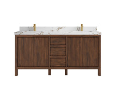 Elizabeth Teak Wood 72 in. W x 22 in. D Double Sink Bathroom Vanity - photo 21