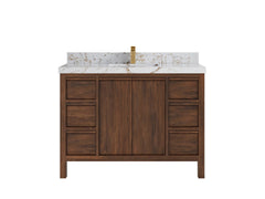 Elizabeth Teak Wood 48 in. W x 22 in. D Single Sink Bathroom Vanity - photo 22