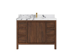 Elizabeth Teak Wood 48 in. W x 22 in. D Single Sink Bathroom Vanity - photo 23