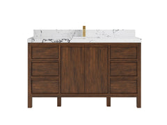 Elizabeth Teak Wood 60 in. W x 22 in. D Single Sink Bathroom Vanity - photo 23