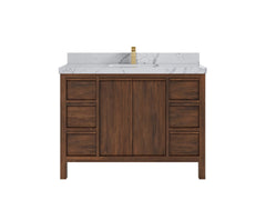 Elizabeth Teak Wood 48 in. W x 22 in. D Single Sink Bathroom Vanity - photo 24