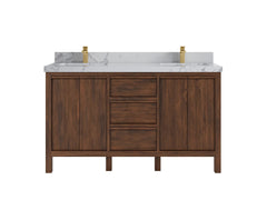 Elizabeth Teak Wood 60 in. W x 22 in. D Double Sink Bathroom Vanity - photo 23