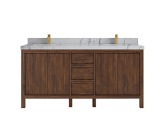 Elizabeth Teak Wood 72 in. W x 22 in. D Double Sink Bathroom Vanity - photo 24