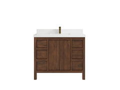 Elizabeth Teak Wood 42 in. W x 22 in. D Single Sink Bathroom Vanity - photo 25