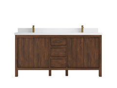 Elizabeth Teak Wood 72 in. W x 22 in. D Double Sink Bathroom Vanity - photo 25