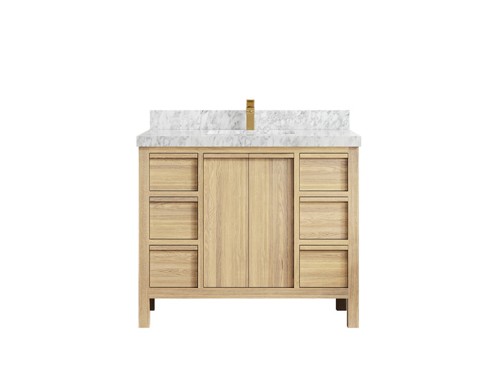 Elizabeth White Oak 42 in. W x 22 in. D Single Sink Bathroom Vanity - photo 25