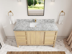 Elizabeth White Oak 60 in. W x 22 in. D Single Sink Bathroom Vanity - photo 24