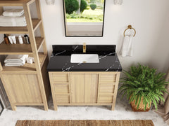 Elizabeth White Oak 42 in. W x 22 in. D Single Sink Bathroom Vanity - photo 12