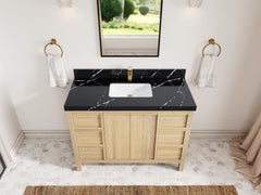 Elizabeth White Oak 48 in. W x 22 in. D Single Sink Bathroom Vanity - photo 9