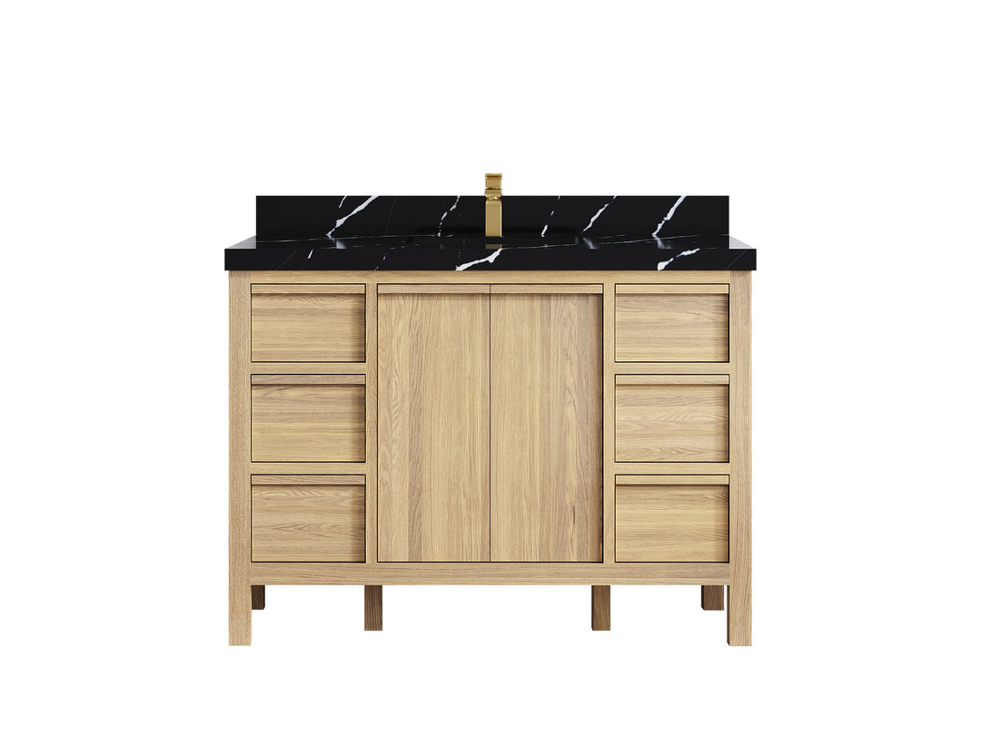 Elizabeth White Oak 48 in. W x 22 in. D Single Sink Bathroom Vanity