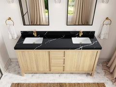Elizabeth White Oak 72 in. W x 22 in. D Double Sink Bathroom Vanity - photo 32
