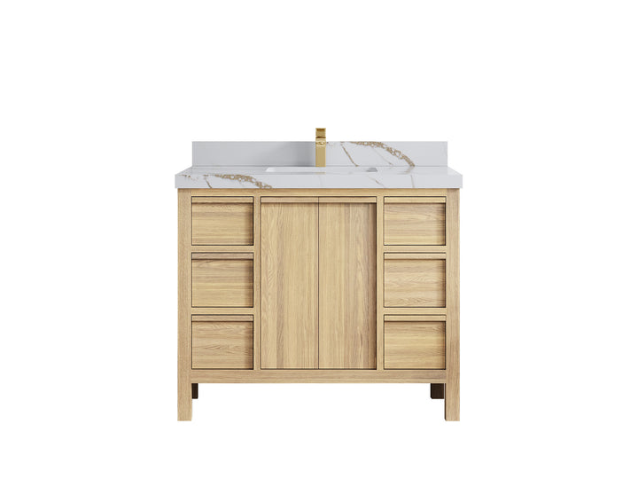 Elizabeth White Oak 42 in. W x 22 in. D Single Sink Bathroom Vanity - photo 15