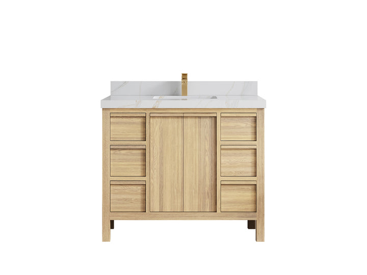 Elizabeth White Oak 42 in. W x 22 in. D Single Sink Bathroom Vanity - photo 23