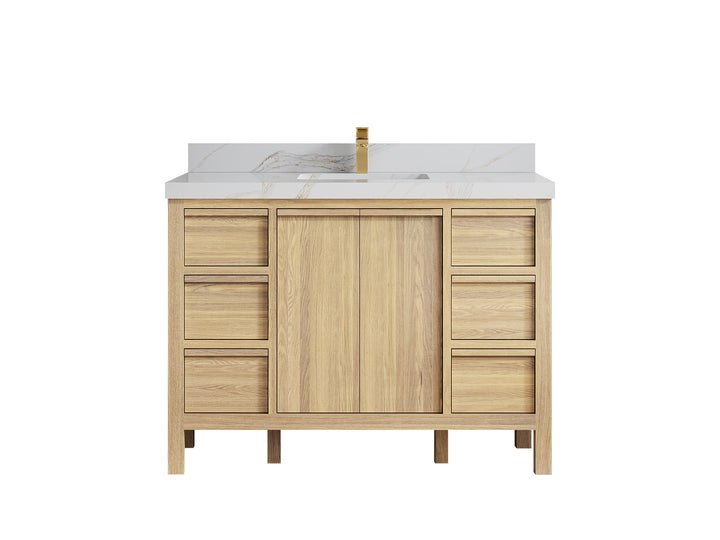 Elizabeth White Oak 48 in. W x 22 in. D Single Sink Bathroom Vanity - photo 20