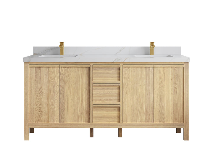 Elizabeth White Oak 72 in. W x 22 in. D Double Sink Bathroom Vanity - photo 39
