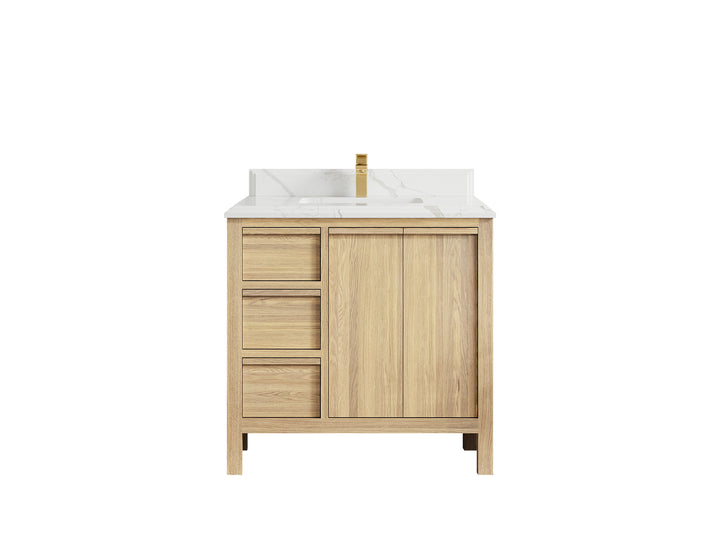 Elizabeth White Oak 36 in. W x 22 in. D Center Sink Bathroom Vanity - photo 30