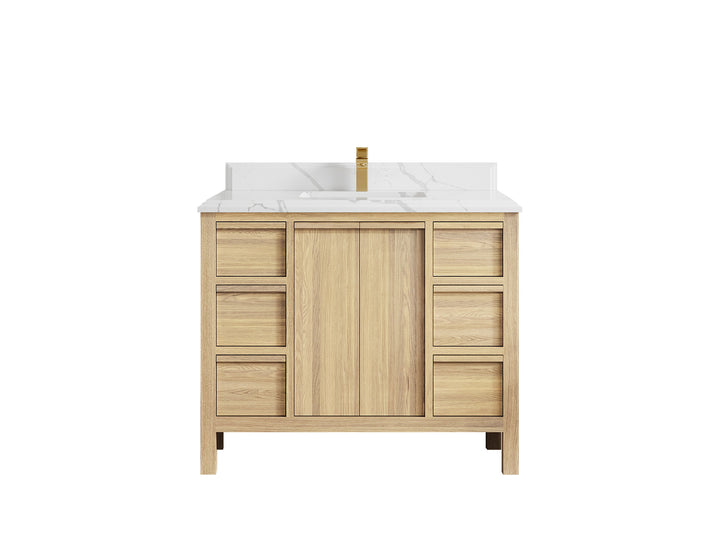 Elizabeth White Oak 42 in. W x 22 in. D Single Sink Bathroom Vanity - photo 29