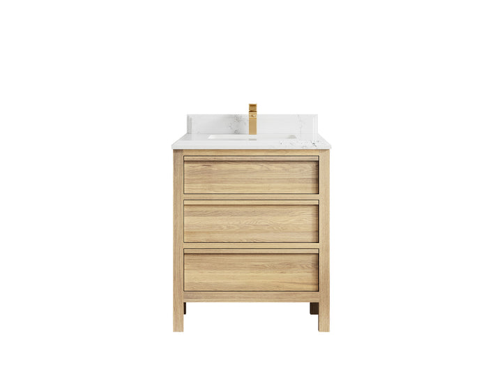 Elizabeth White Oak 30 in. W x 22 in. D Single Sink Bathroom Vanity - photo 29