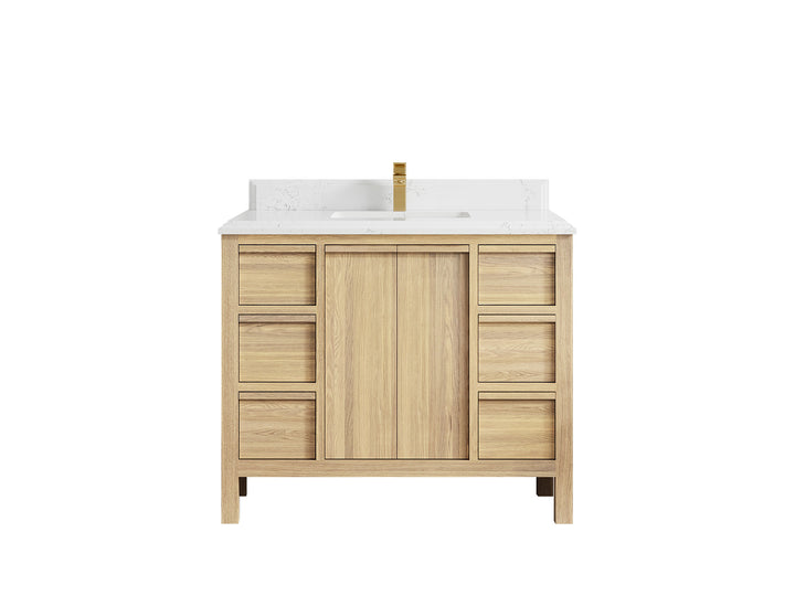 Elizabeth White Oak 42 in. W x 22 in. D Single Sink Bathroom Vanity - photo 31