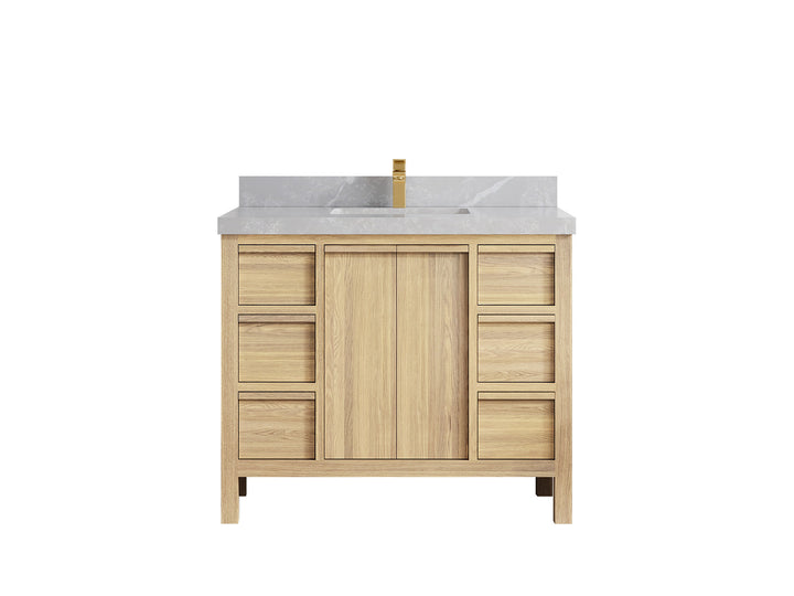 Elizabeth White Oak 42 in. W x 22 in. D Single Sink Bathroom Vanity - photo 37