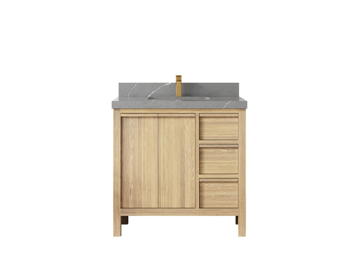 Elizabeth White Oak 36 in. W x 22 in. D Center Sink Bathroom Vanity - photo 39