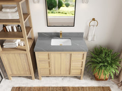 Elizabeth White Oak 42 in. W x 22 in. D Single Sink Bathroom Vanity - photo 38